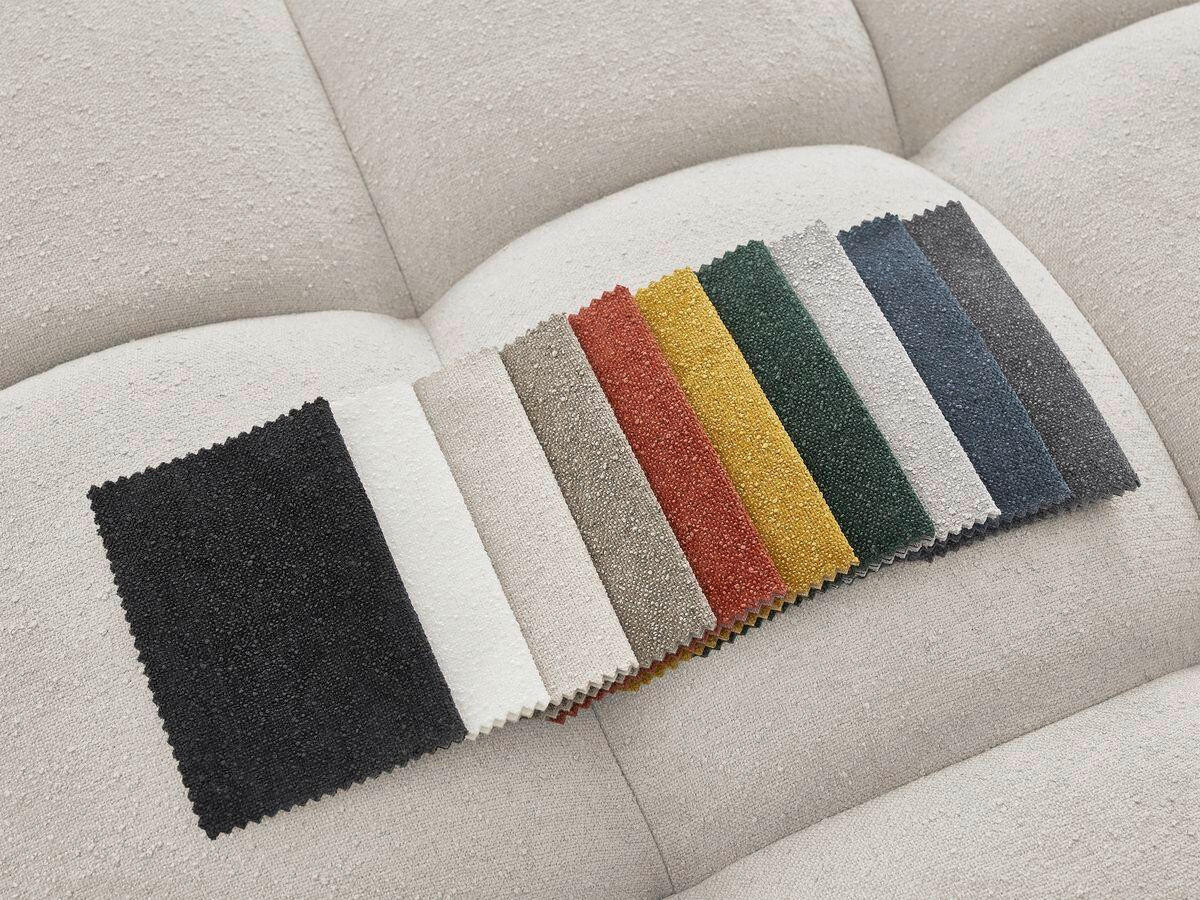 ECKSOFA Ottomane links  EVEREST Beige Struktur  - Beige/Schwarz, MODERN, Kunststoff/Textil (210/352cm) - Livetastic