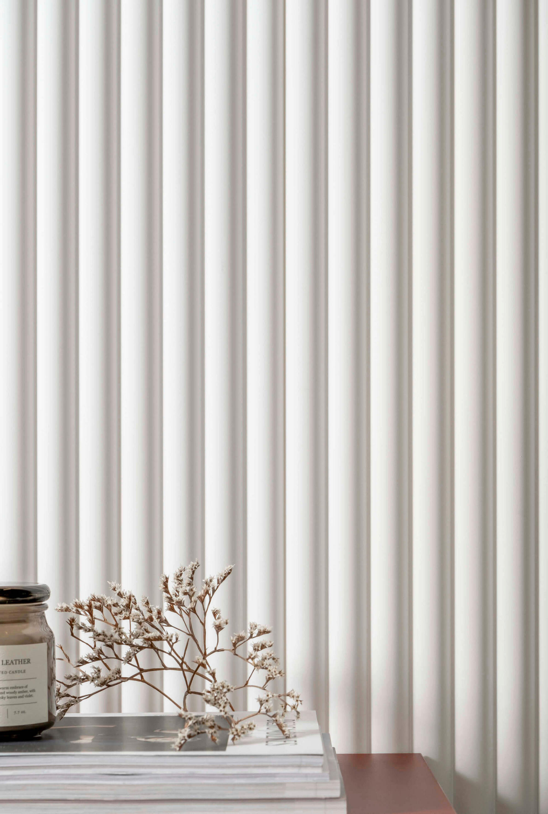 OBLOGA ZIDNA  bijela  - bijela, Basics, plastika (270/24.7/1.3cm)