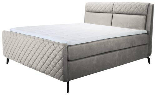 POSTELJA BOXSPRING 180 cm x 200 cm , les, kovina, leseni material - črna, Basics, kovina/leseni material (180/200cm) - Esposa