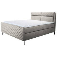 POSTELJA BOXSPRING 180 cm   x 200 cm  , les, kovina, leseni material  - črna, Basics, kovina/leseni material (180/200cm) - Esposa