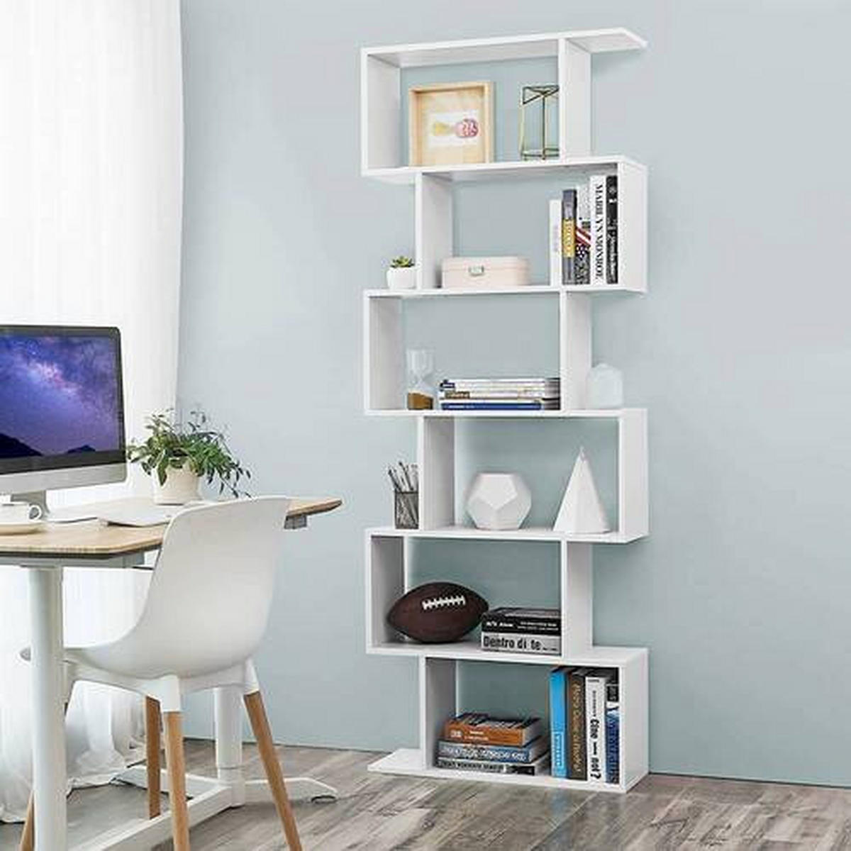 BÜCHERWAND  70/191/24 cm Weiß  - Weiß, Basics, Holzwerkstoff (70/191/24cm) - Boxxx