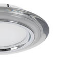 LED-DECKENLEUCHTE 35/6 cm   - Chromfarben/Transparent, Design, Kunststoff/Metall (35/6cm) - Novel