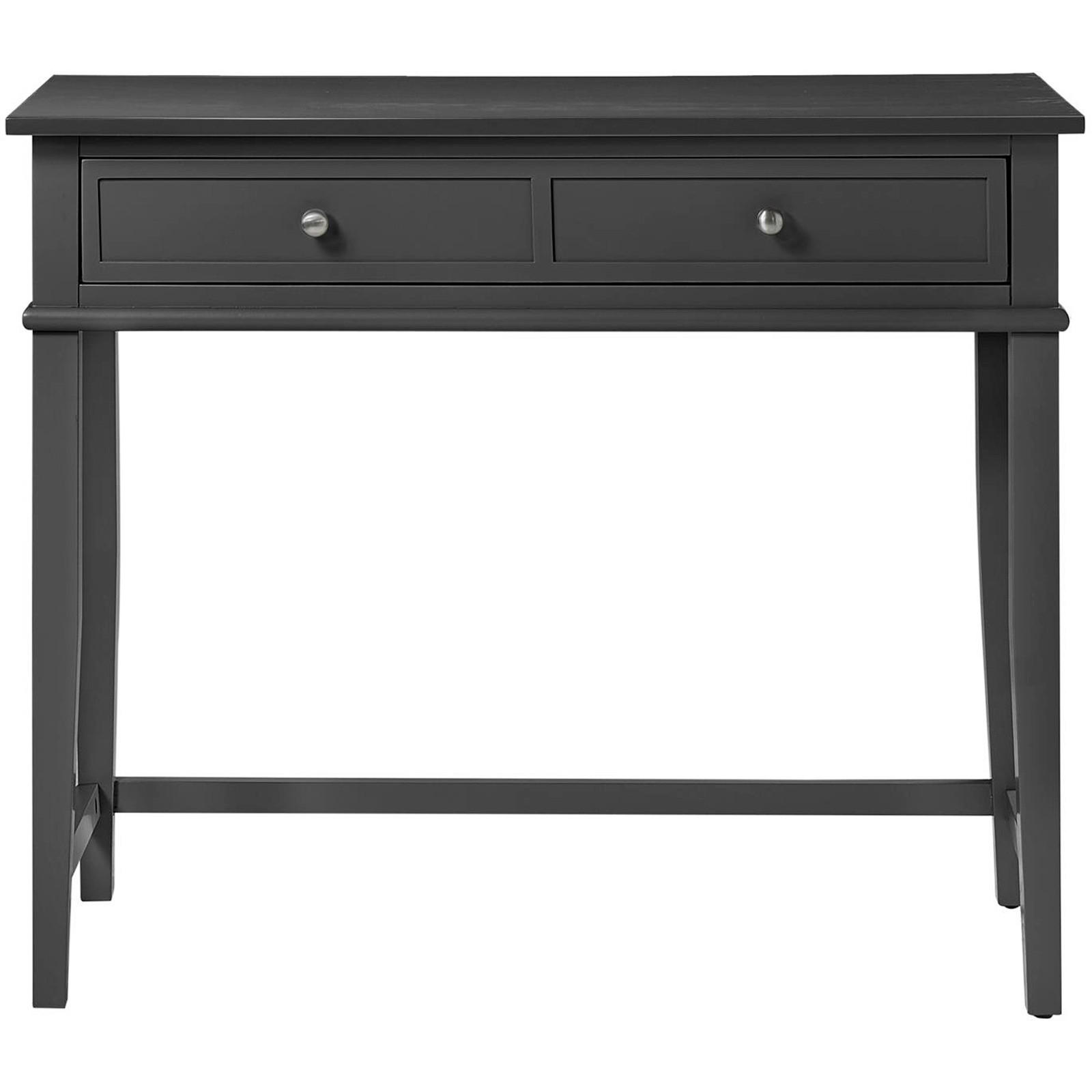 SCHREIBTISCH  in Schwarz  - Silberfarben/Schwarz, Design, Holzwerkstoff/Metall (89/75/45cm) - MID.YOU