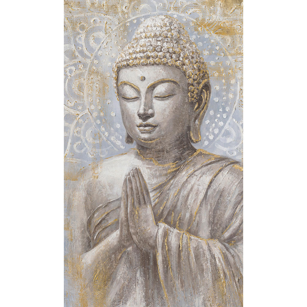 Monee OLEJOMAĽBA, Budha, 70/120 cm - svetlosivá, svetlomodrá, béžová