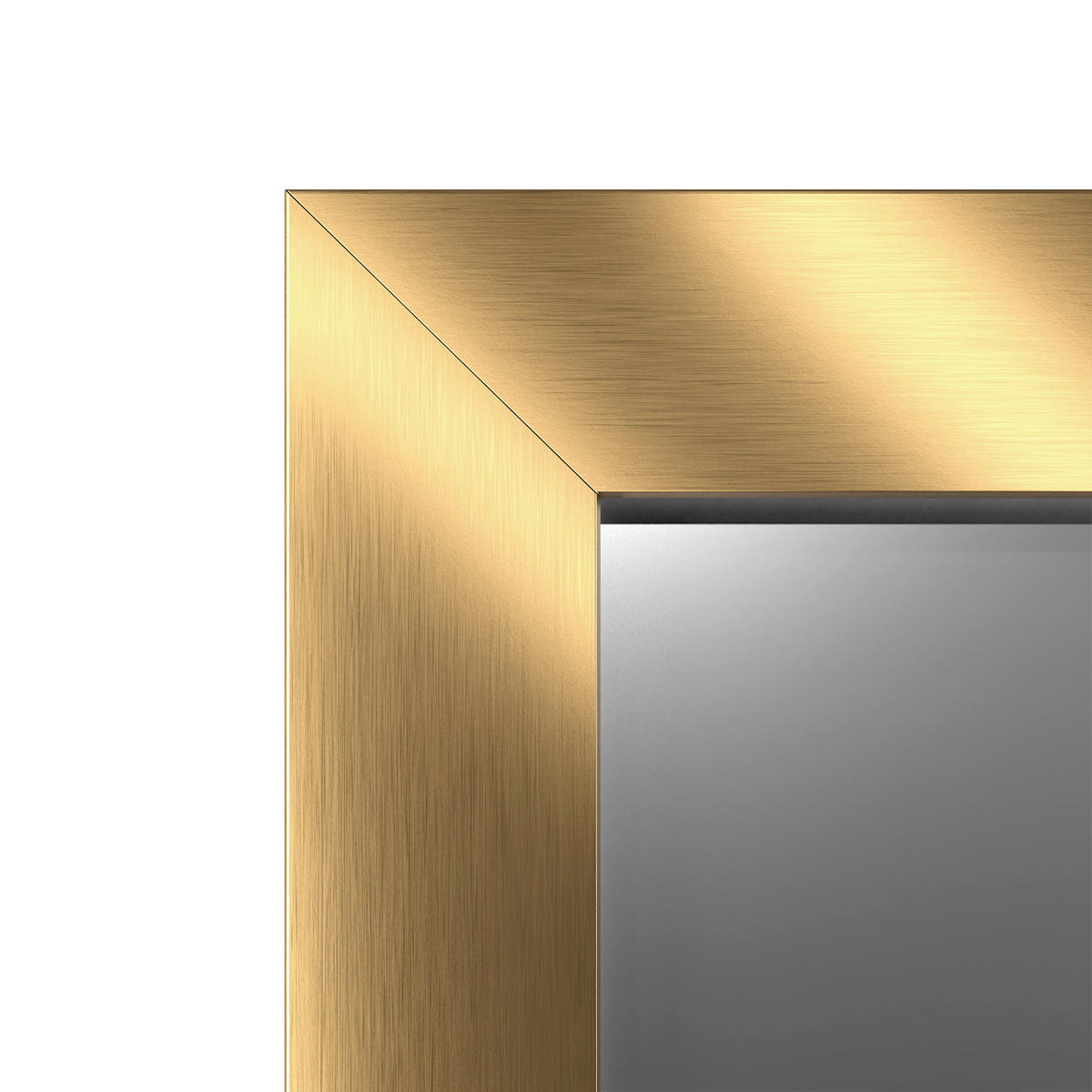 SPIEGEL  56/148 cm   in rechteckig  - Goldfarben, Basics, Glas/Holz (56/148cm)