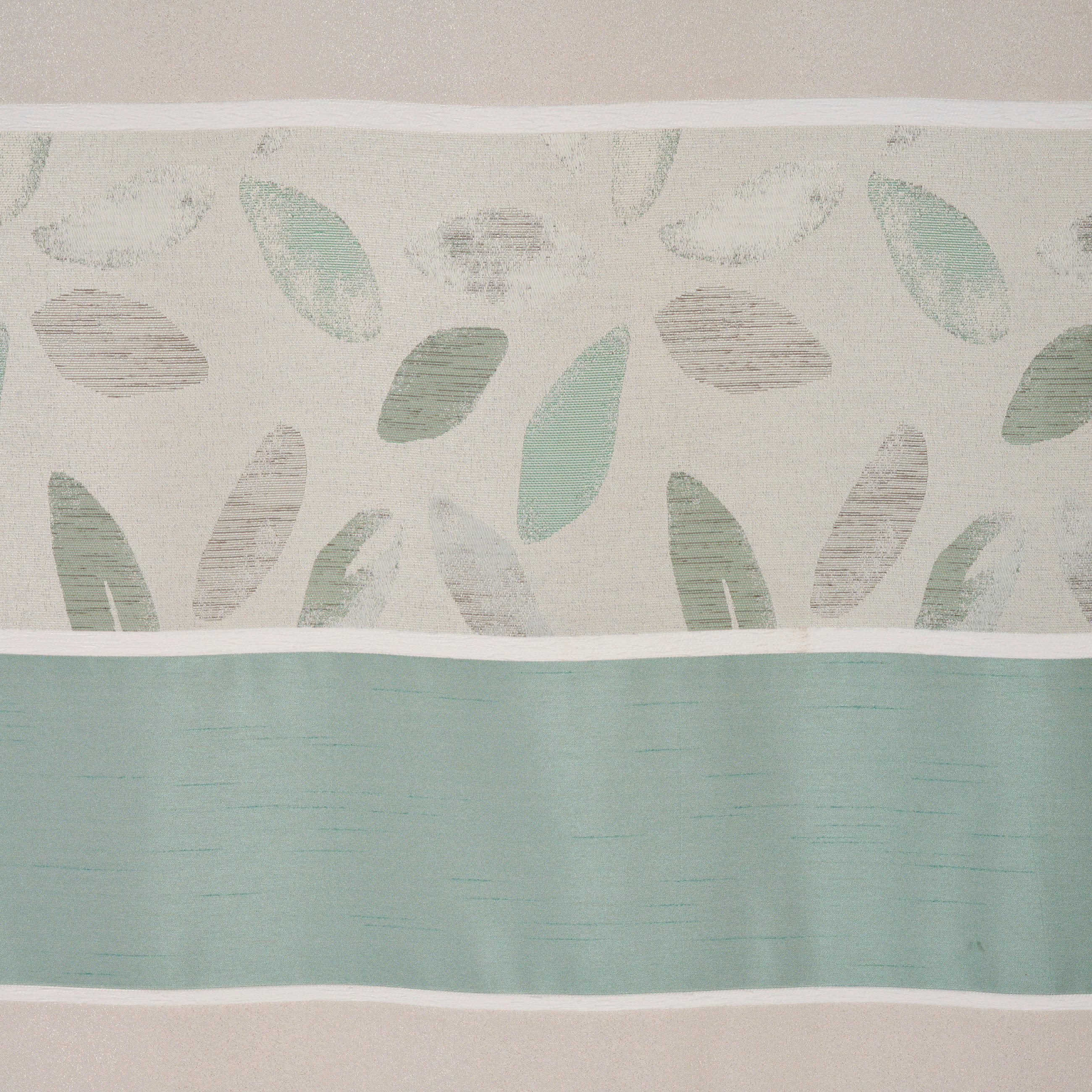 VORHANGSTOFF per lfm halbtransparent  - Türkis, KONVENTIONELL, Textil (140cm) - Esposa