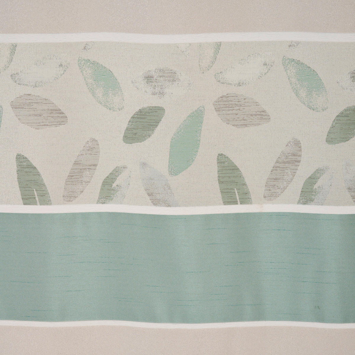 VORHANGSTOFF per lfm halbtransparent  - Türkis, KONVENTIONELL, Textil (140cm) - Esposa