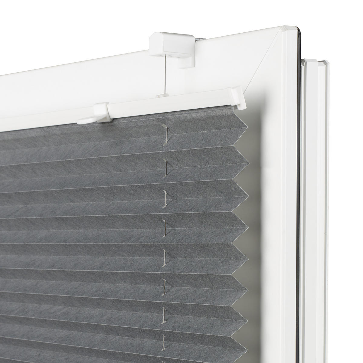 PLISÉ, poloprůhledné, 100/130 cm - světle šedá, Basics, textil (100/130cm) - Boxxx