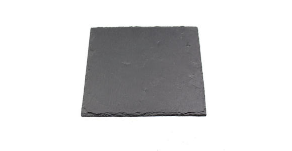 PLATZTELLER 25/25 cm  - Schwarz, Basics, Stein (25/25cm) - Ambia Home