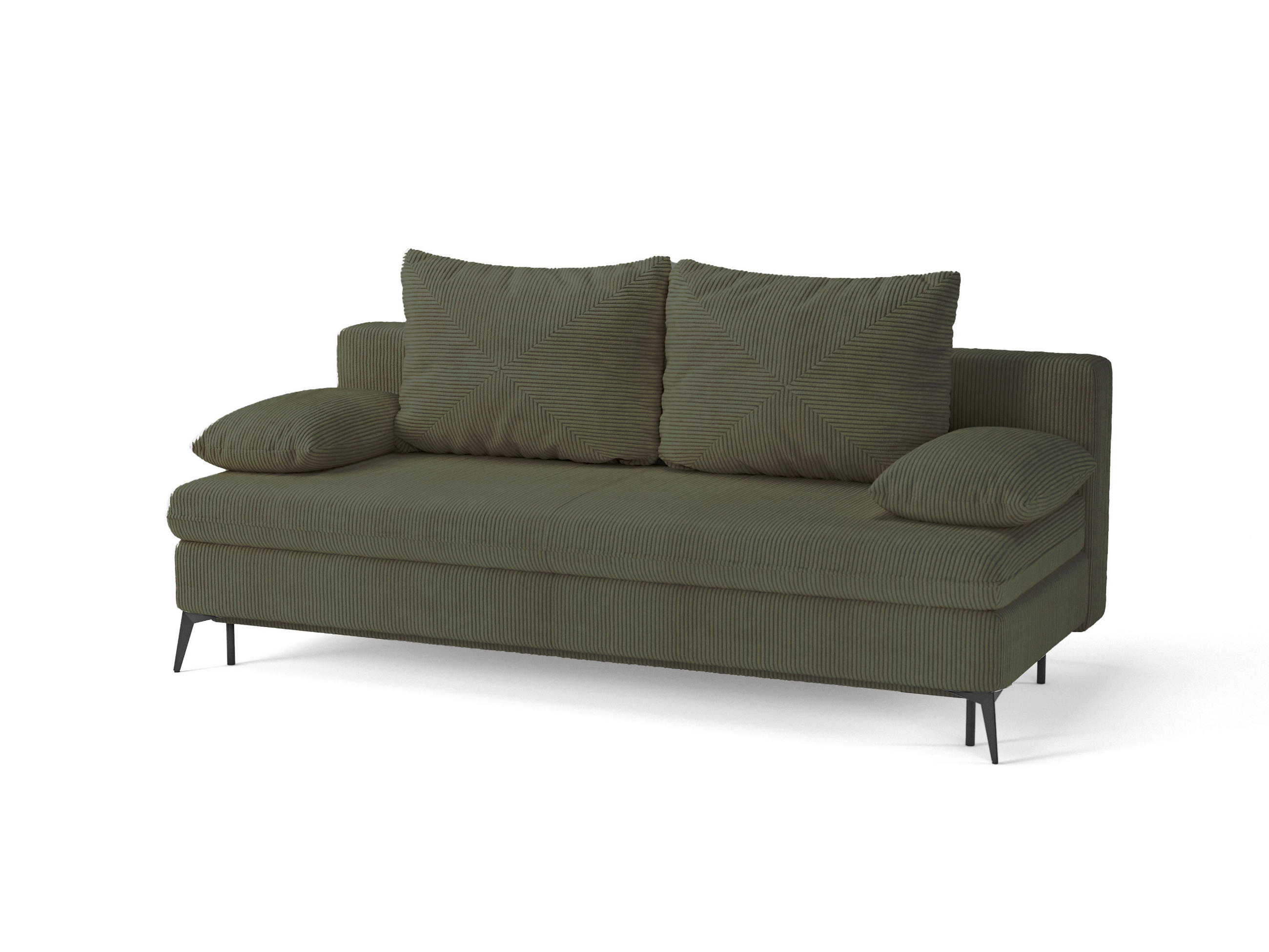 Mid.you Schlafsofa Roksolana Olivgrün 200x75x100 cm