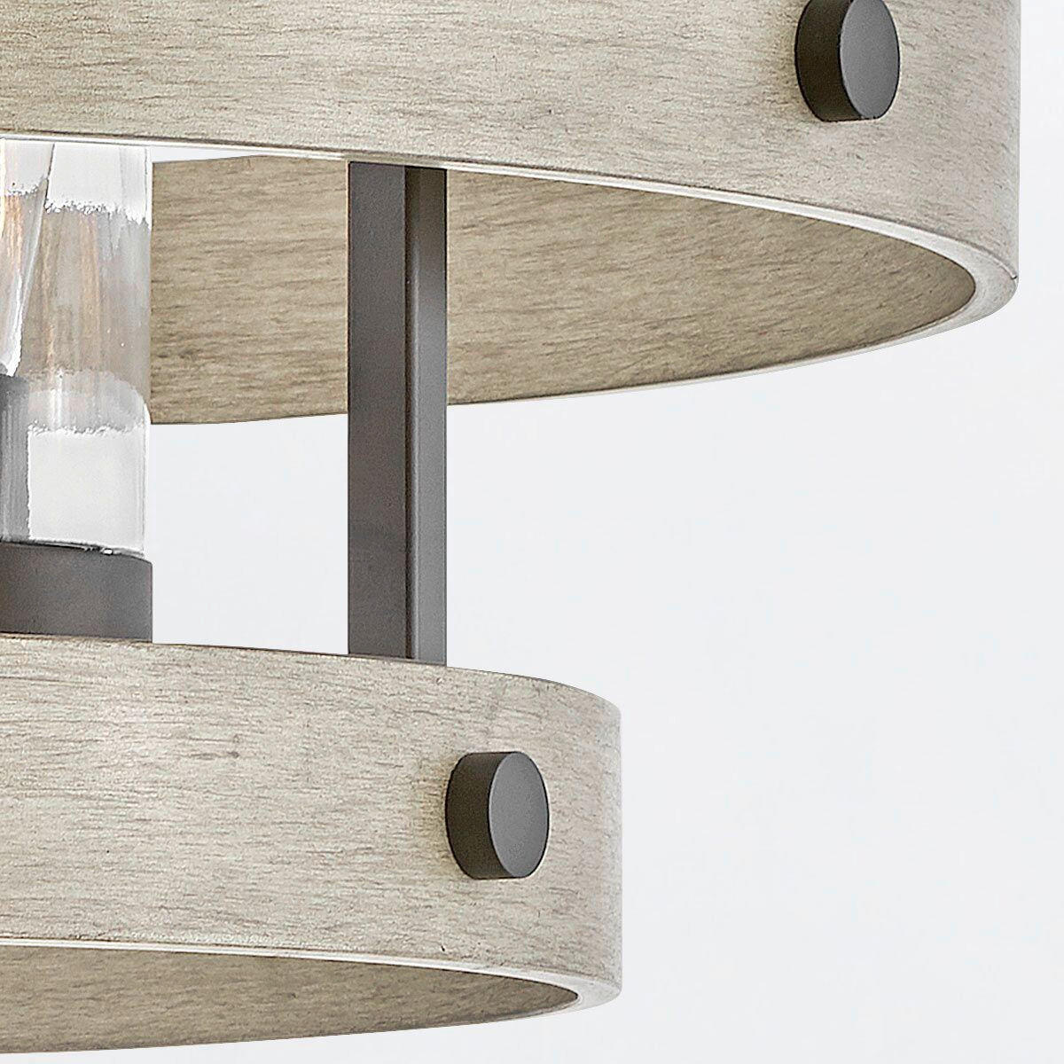 KRONLEUCHTER Sawyer 61,3/68,6/68,6 cm  - Bronzefarben, KONVENTIONELL, Glas/Metall (61,3/68,6/68,6cm) - Elstead Lighting