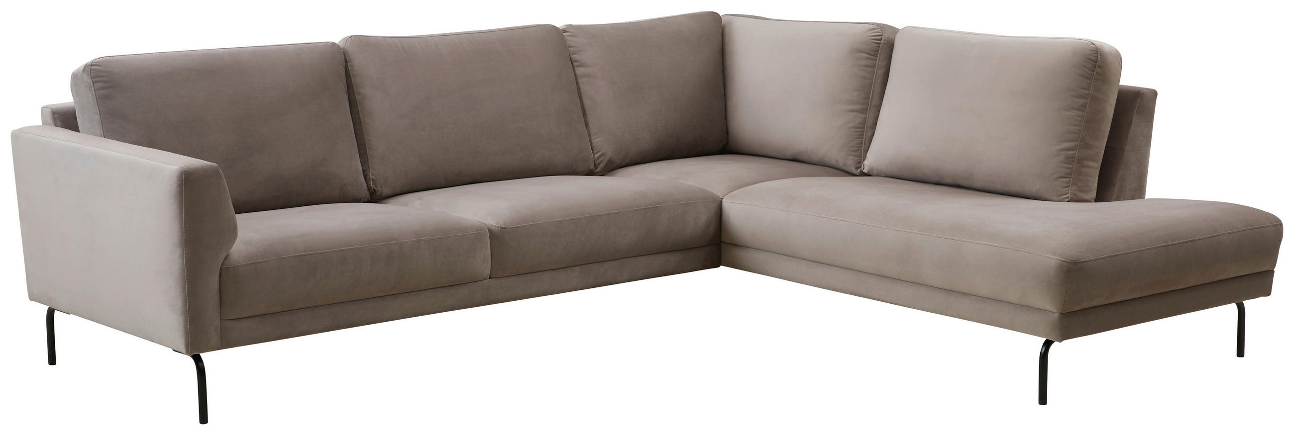 SOFFA i trä, textil beige - beige/svart, Design, metall/trä (260/81/219cm) - Pure Home Comfort