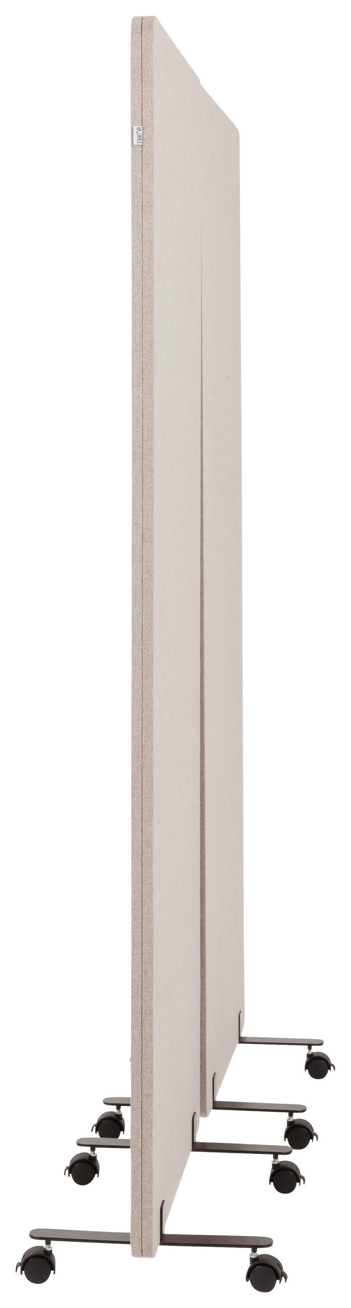 MELLANVÄGG  i metall, plast, textil  taupe  - taupe, Basics, metall/textil (60/177/35cm) - MID.YOU