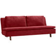 SCHLAFSOFA in Textil Rotbraun  - Rotbraun/Eichefarben, KONVENTIONELL, Holz/Textil (205/85/98cm) - Carryhome