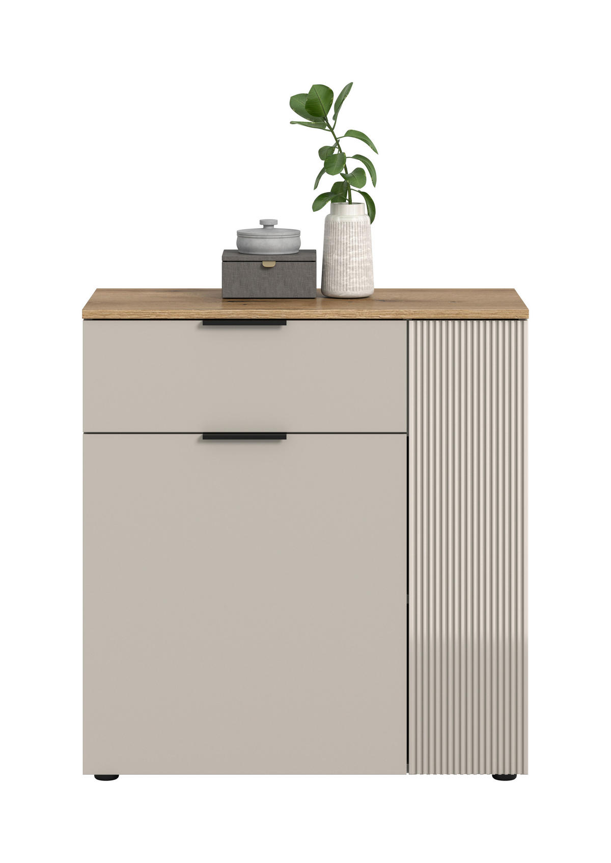 BYRÅ 80/86/38 cm  - svart/kashmir, Design, trämaterial/plast (80/86/38cm) - MID.YOU
