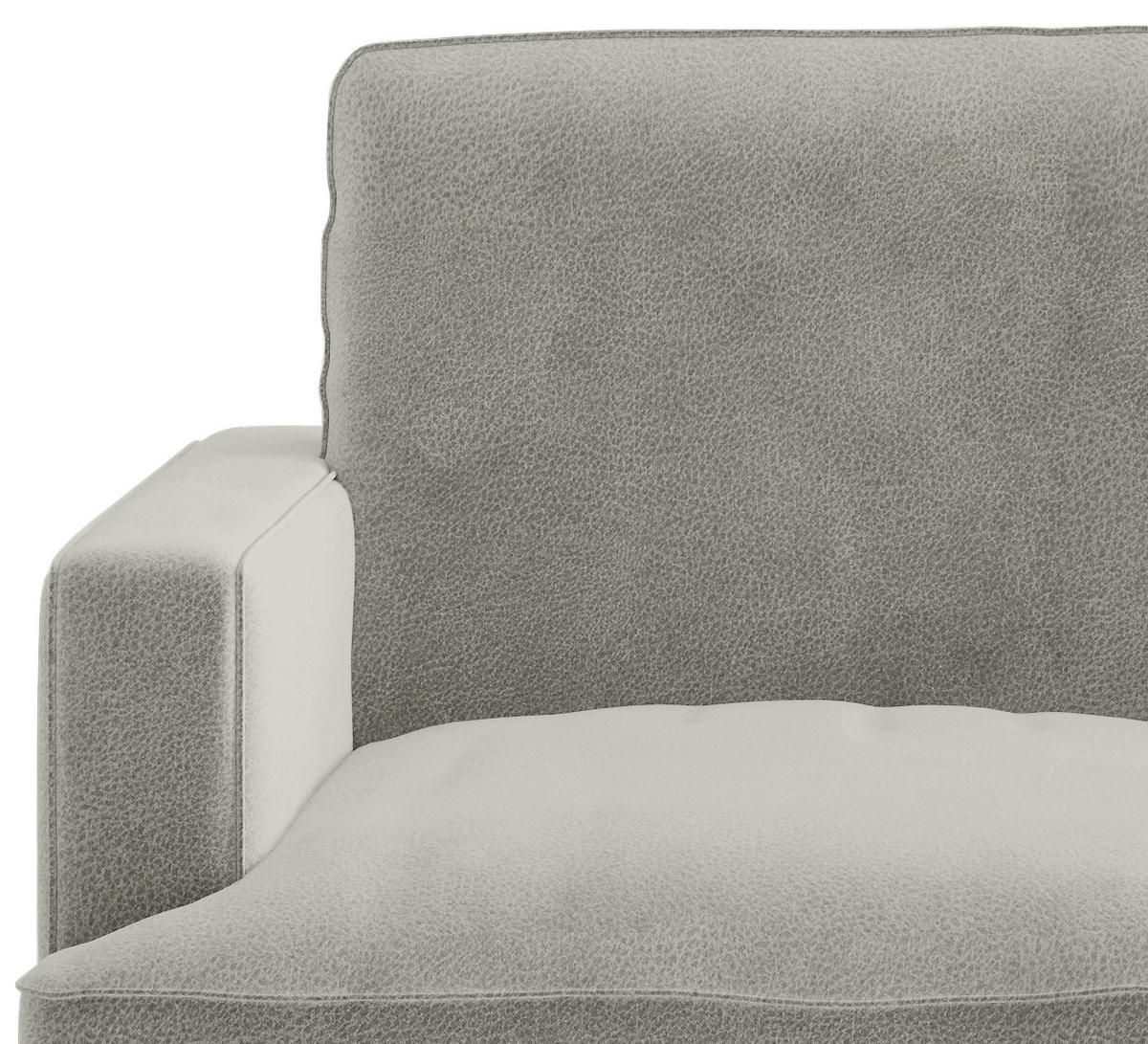 SITZGARNITUR Flachgewebe Hellgrau  - Hellgrau/Schwarz, Design, Textil/Metall (250/202cm) - Livetastic