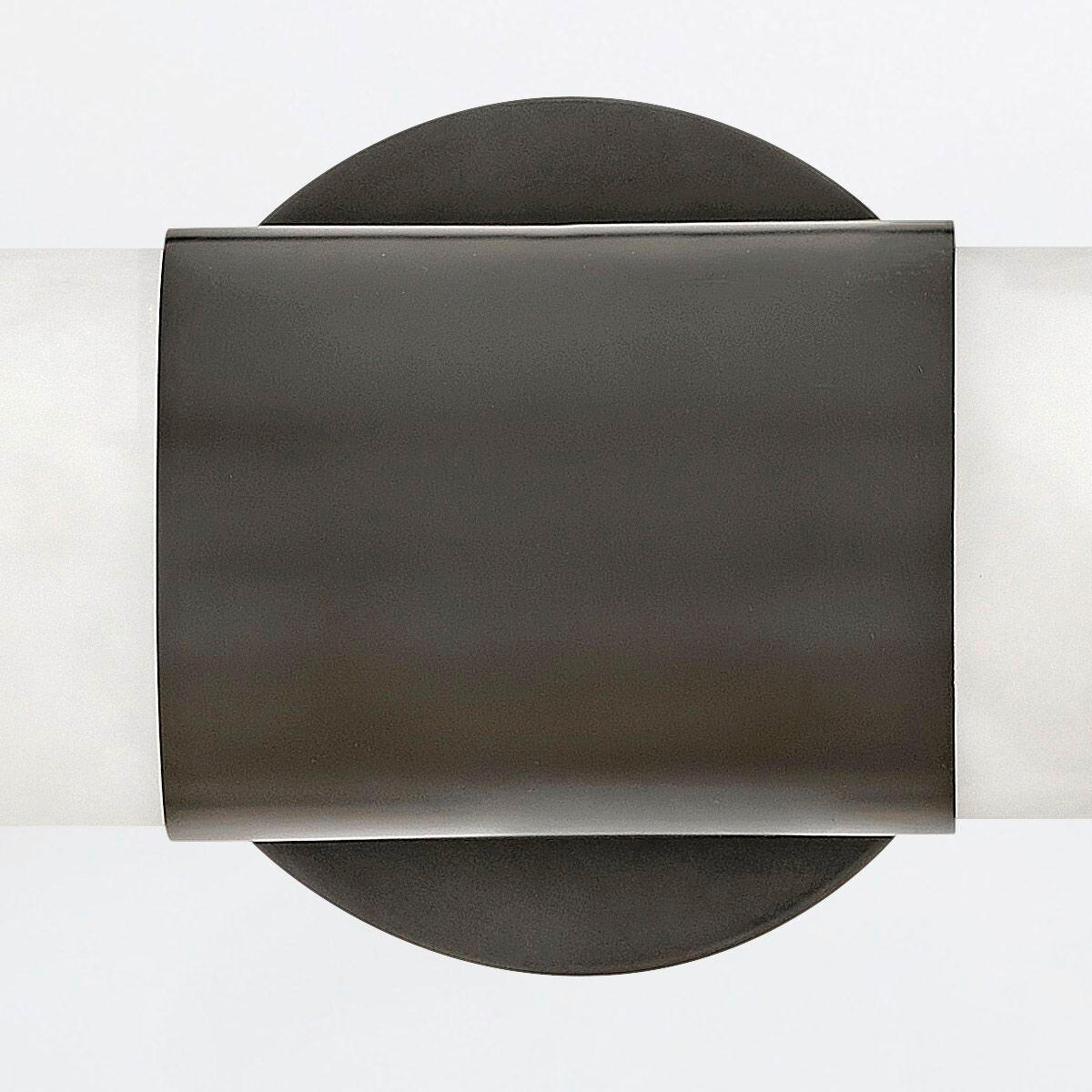 BADEZIMMER-WANDLEUCHTE Hinkley 12,7/61/12,6 cm  - Schwarz, KONVENTIONELL, Glas/Metall (12,7/61/12,6cm) - Elstead Lighting