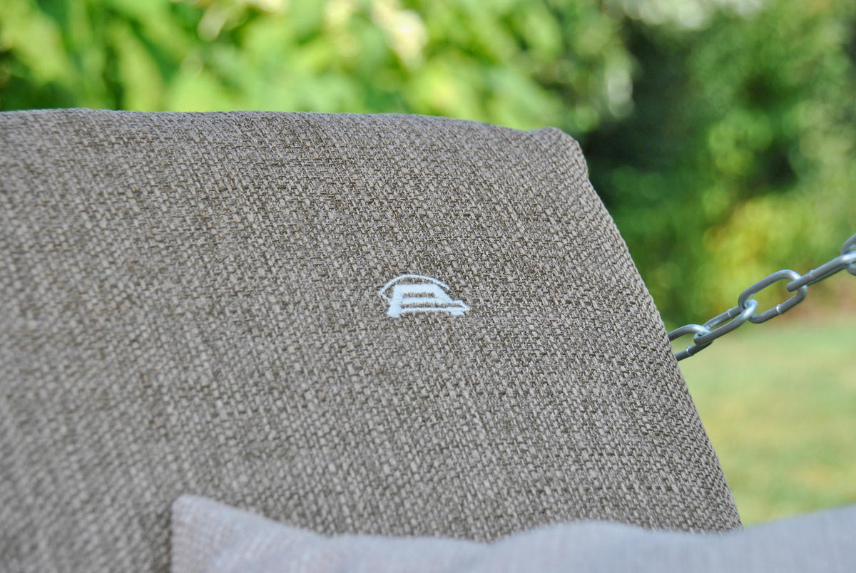 HOLLYWOODSCHAUKEL 210/160/145 cm Grau, Taupe, Olivgrün  - Taupe/Dunkelgrau, Basics, Textil/Metall (210/160/145cm) - Boxxx