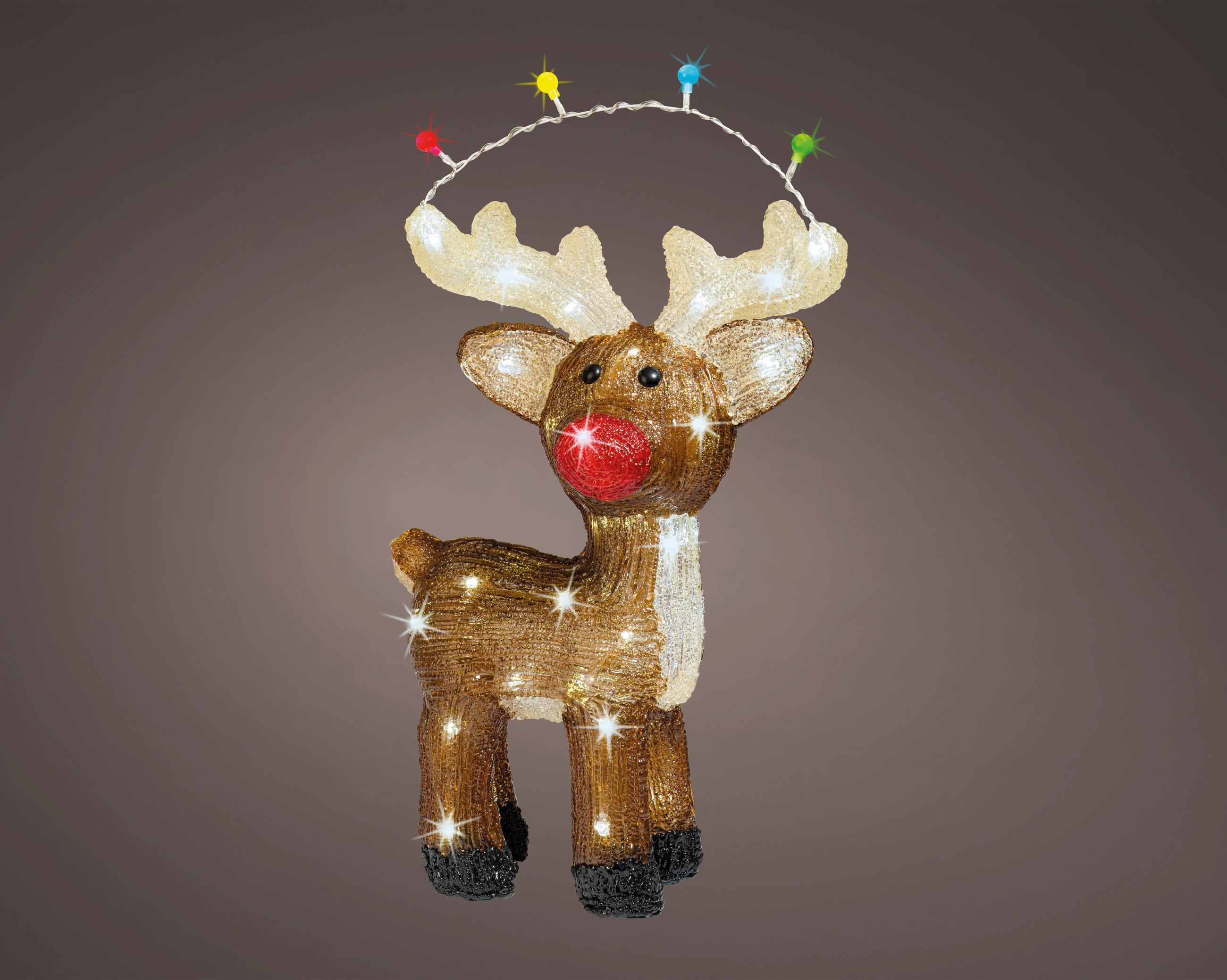 LED DÍSZLÁMPA - többszínű, Basics, műanyag (17/33/47cm)