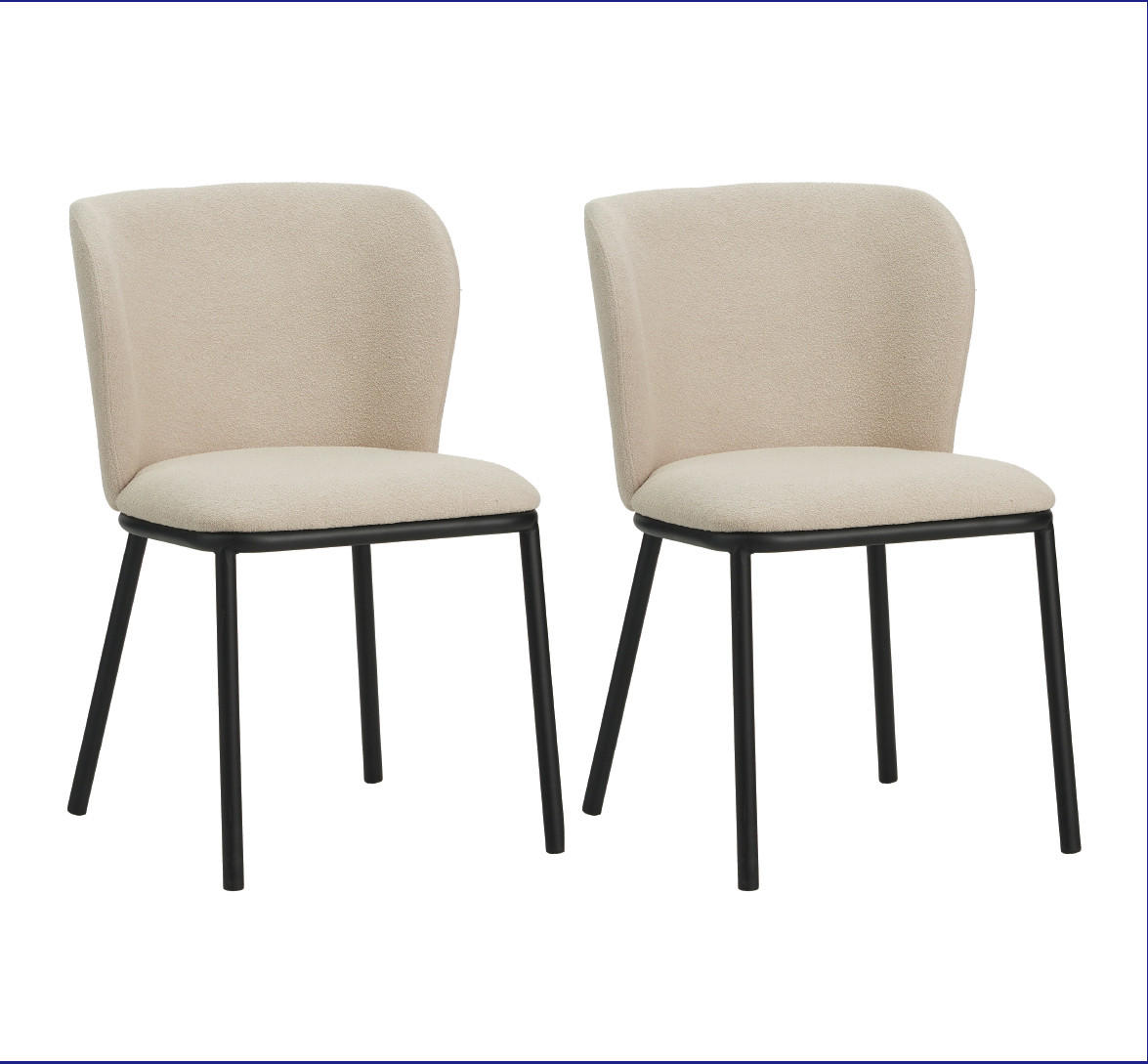 Stuhl-Set Bourges Beige B: 52 cm