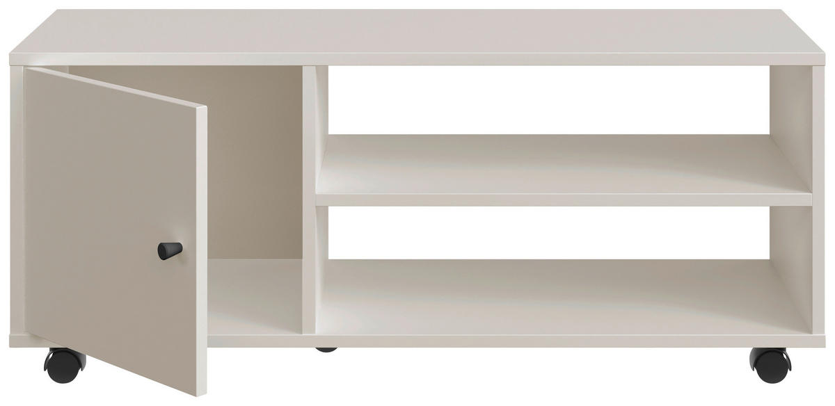 TV-ELEMENT - Kaschmir/Schwarz, Basics, Holzwerkstoff/Kunststoff (100/42/33,5cm) - Boxxx