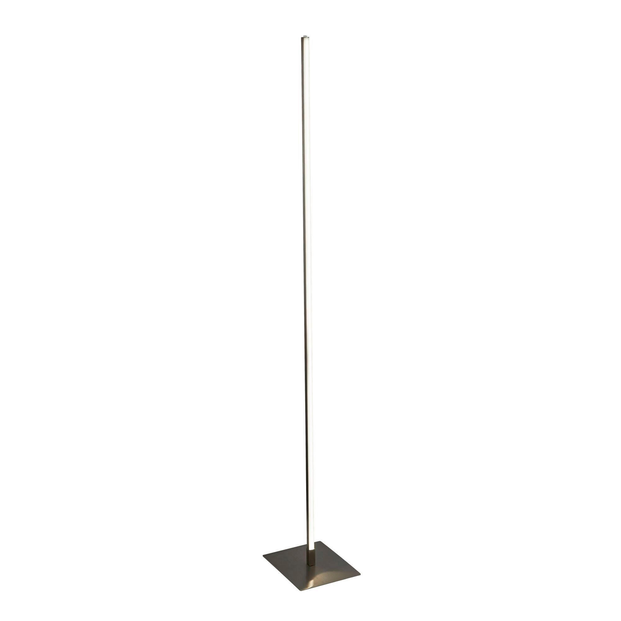 LED-STEHLEUCHTE  20/150/20 cm   - Silberfarben/Weiß, Basics, Kunststoff/Metall (20/150/20cm) - Searchlight