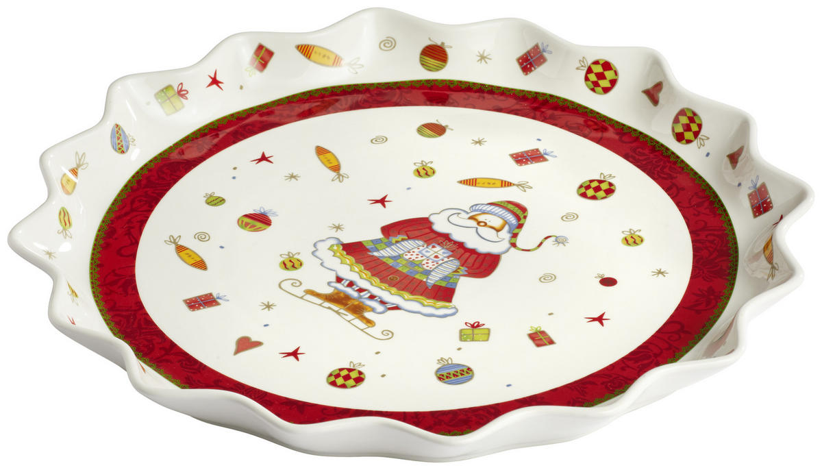 SERVÍROVACÍ PODNOS, keramika, 39 cm - vícebarevná, Basics, keramika (39cm) - X-Mas