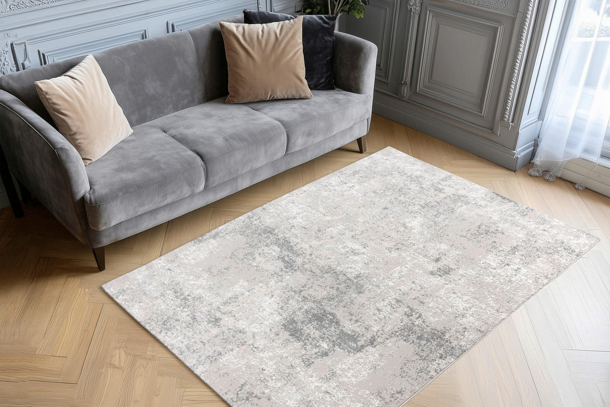 FLACHWEBETEPPICH 80/150 cm Silberfarben rechteckig  - Silberfarben, Basics, Textil (80/150cm) - Kayoom