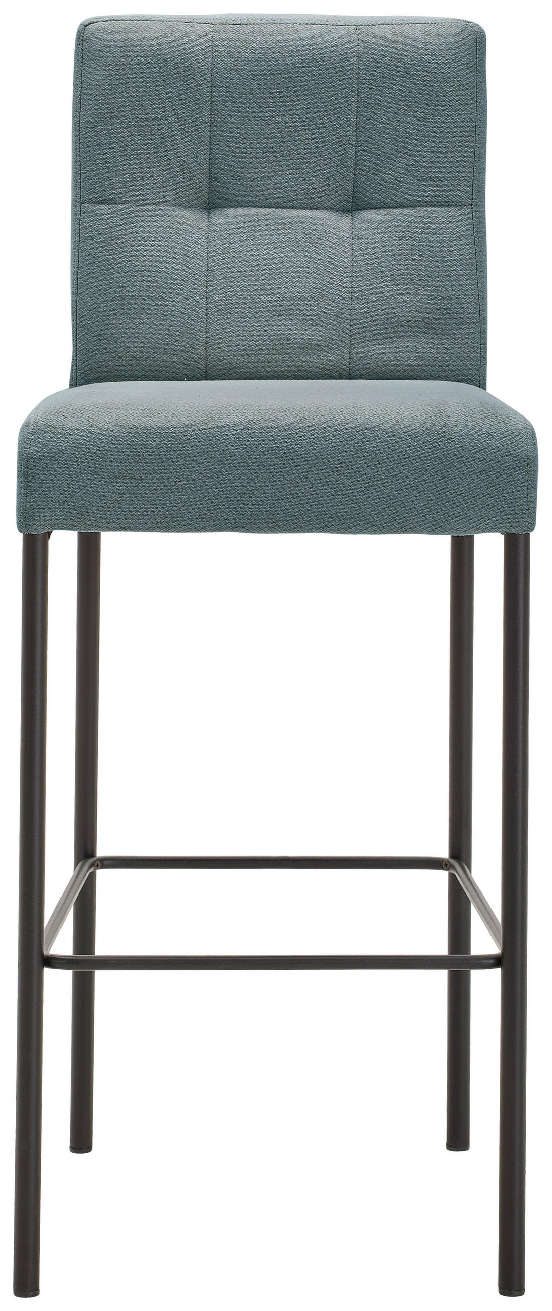 BARHOCKER Webstoff Schwarz, Jadegrün Eisen Stoffauswahl  - Jadegrün/Schwarz, Design, Textil/Metall (42/102/50cm) - home24