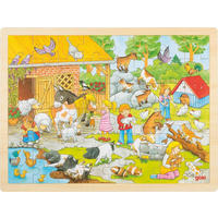 SESTAVLJANKA - naravne barve, Basics, les (40/30/0,8cm) - Goki