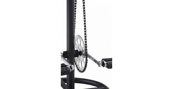 BARHOCKER Echtleder Braun, Schwarz Eisen  - Schwarz/Braun, LIFESTYLE, Leder/Metall (41/77/41cm) - Landscape