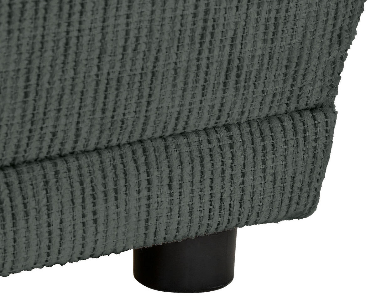 CHAISELONGUE in Chenille Anthrazit  - Anthrazit/Schwarz, Konventionell, Kunststoff/Textil (93/73/171cm) - MID.YOU