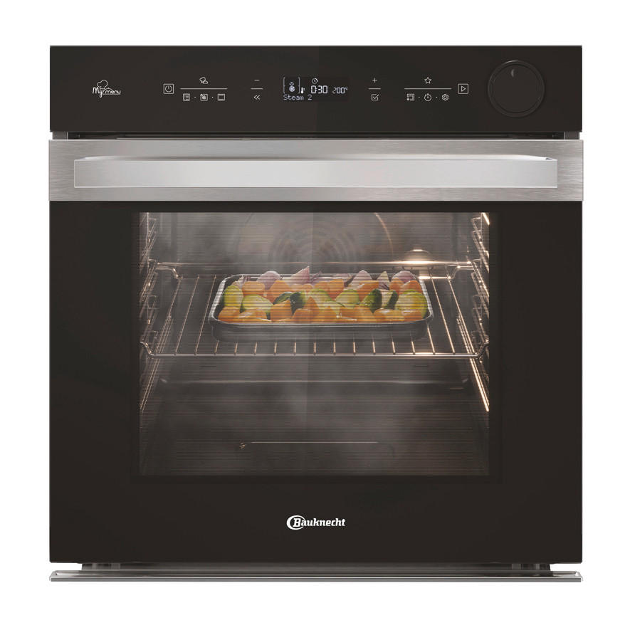 BACKOFENSET BAKO AIRFRY XL  - Edelstahlfarben/Schwarz, Basics, Glas/Metall (59,5/57,5/57cm) - Bauknecht