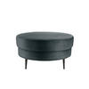 HOCKER in Textil Blau  - Blau/Schwarz, Modern, Textil/Metall (80/43cm) - Livetastic