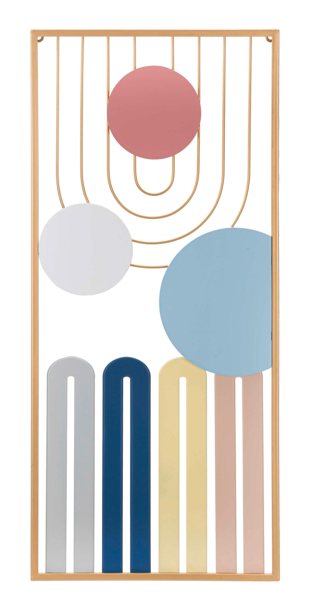 WANDDEKO    - Multicolor, Basics, Metall (84/37/2cm)