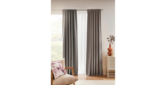 FERTIGVORHANG MINO halbtransparent 140/245 cm   - Weiß, KONVENTIONELL, Textil (140/245cm) - Dieter Knoll