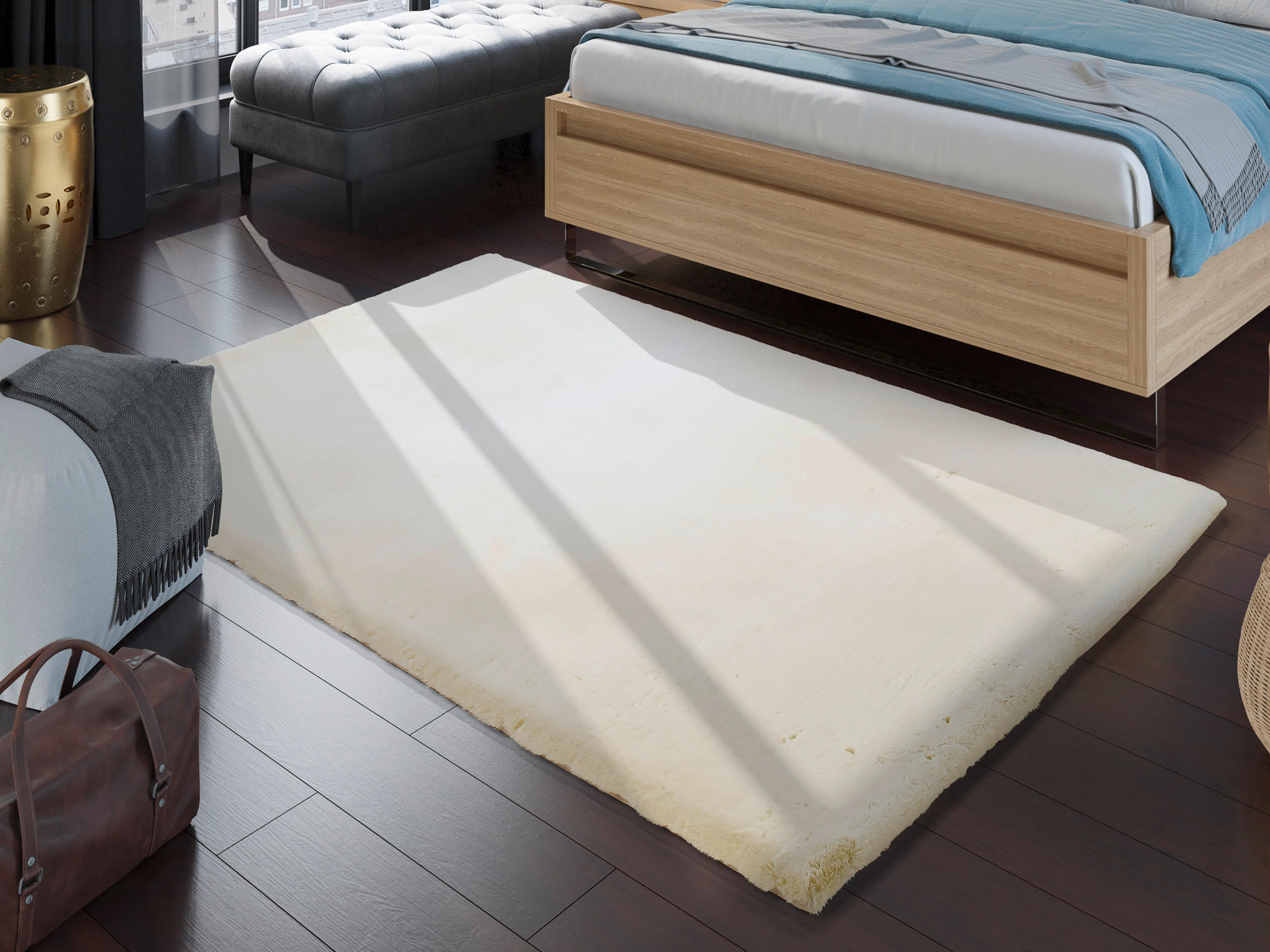 HOCHFLORTEPPICH 70/130 cm Nuvola - Exklusiv Beige  - Beige, Basics, Textil (70/130cm) - Novel