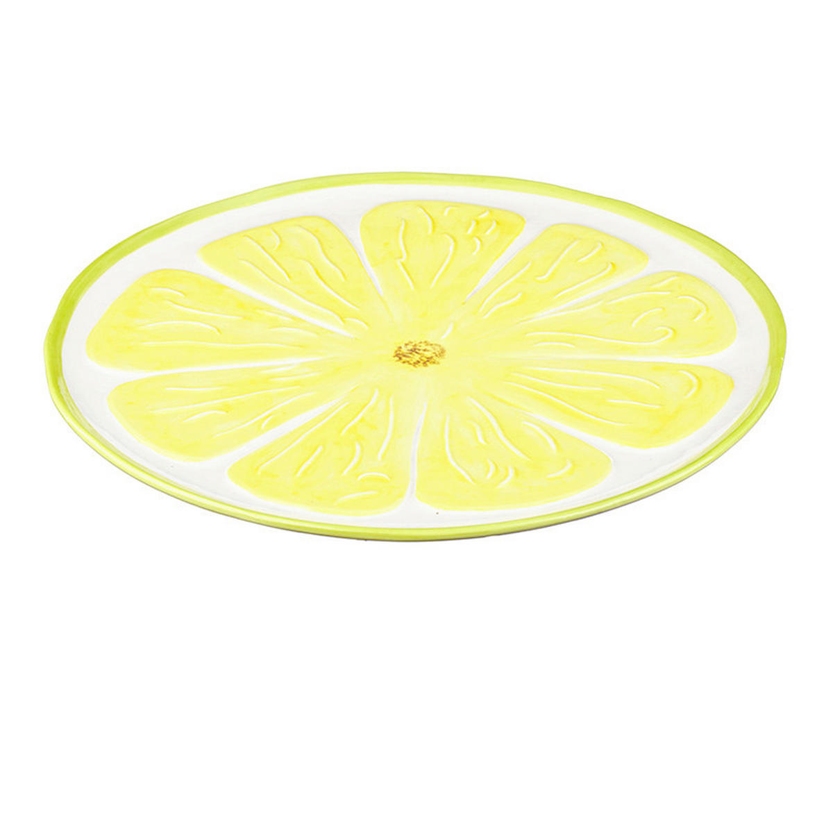 PLATZTELLER Keramik Dolomit  - Gelb/Braun, LIFESTYLE, Keramik (27cm)