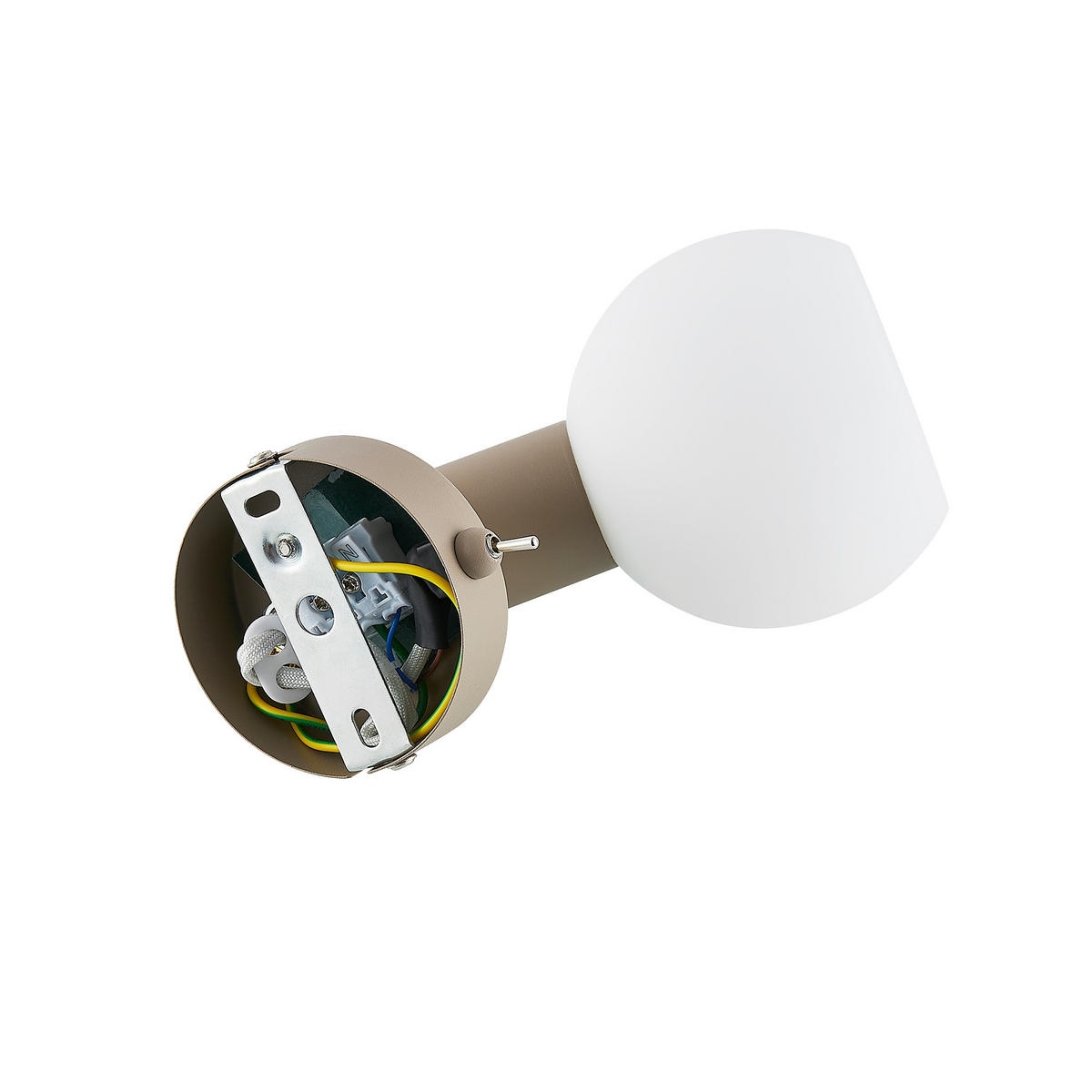 STRAHLER Merope 10/18 cm  - Eschefarben/Opal, Basics, Glas/Metall (10/18cm) - Novel