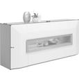 SIDEBOARD Porto  in 200/90/52 cm  - Hellgrau/Schwarz, Design, Holz/Holzwerkstoff (200/90/52cm) - Ambiente