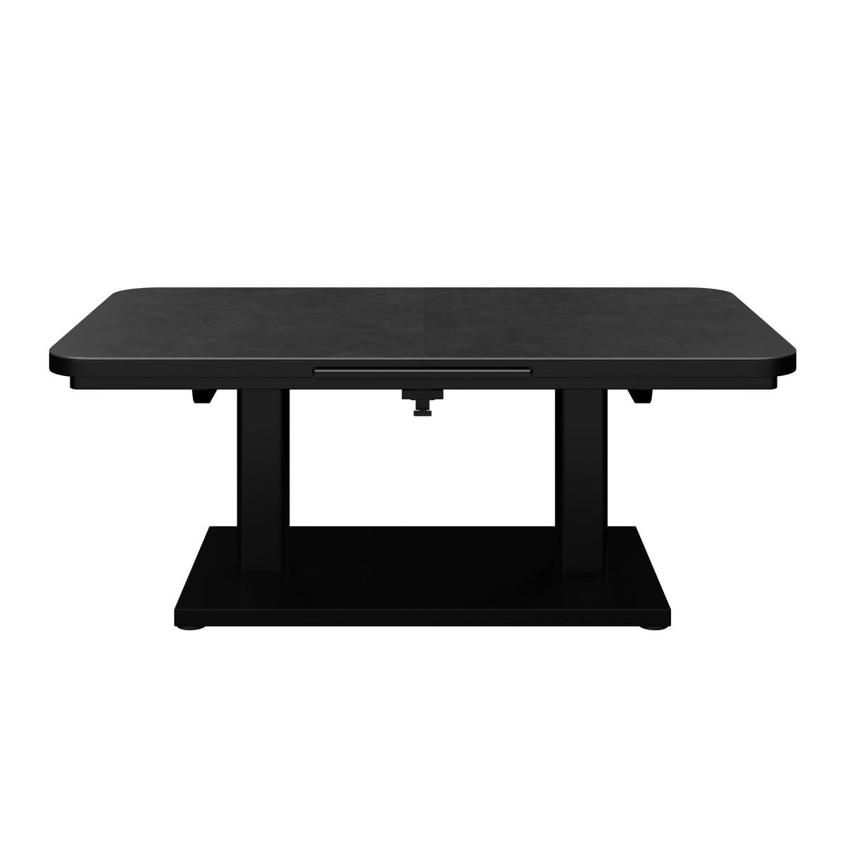 GARTENTISCH 140-180/80/53-76 cm  - Anthrazit, Design, Stein/Metall (140-180/80/53-76cm) - Amatio