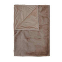 DOMÁCA DEKA, polyester, 150/200 cm - sivohnedá, Basics, textil (150/200cm) - Essenza