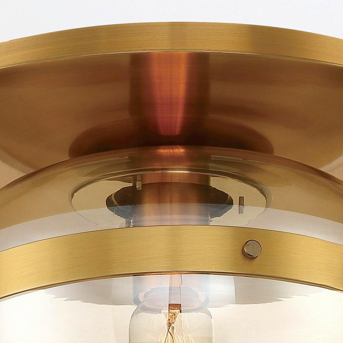DECKENLEUCHTE 25/19 cm    - Messingfarben, KONVENTIONELL, Glas/Metall (25/19cm) - Elstead Lighting