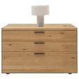 KOMMODE in 122/75/45 cm - Wildeiche/Schwarz, Design, Holz/Metall (122/75/45cm) - Valnatura