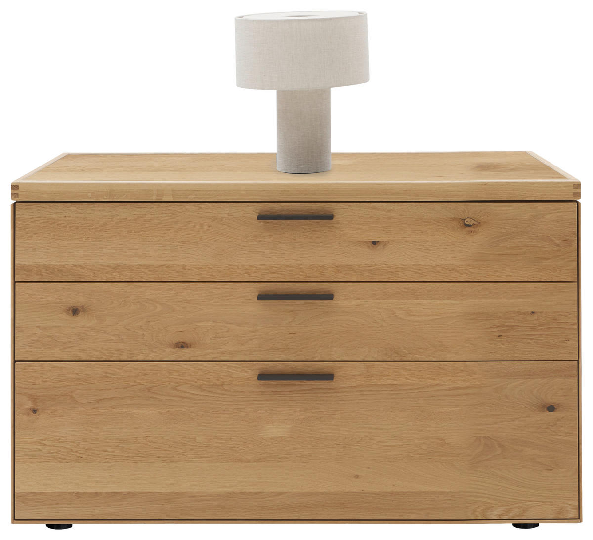 KOMMODE  in 122/75/45 cm  - Wildeiche/Schwarz, Design, Holz/Metall (122/75/45cm) - Valnatura