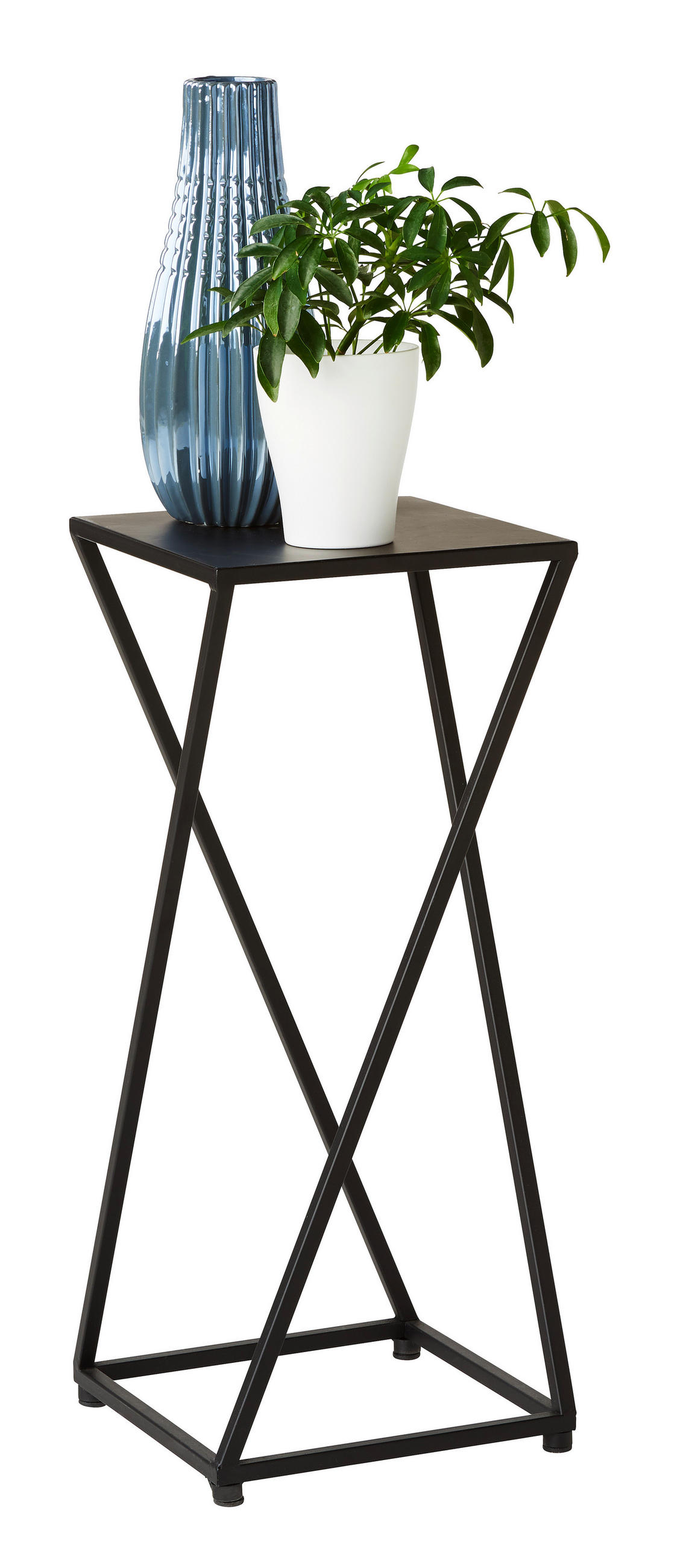 PORTE-PLANTES in Metall 25/25/60 cm   - Schwarz, Lifestyle, Metall (25/25/60cm) - Landscape