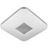 LED-DECKENLEUCHTE - Chromfarben/Weiß, Basics, Metall (33/33/8cm) - Novel LED-DECKENLEUCHTE - Chromfarben/Weiß, Basics, Metall (33/33/8cm) - Novel