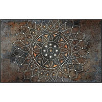 FUßMATTE 75/120 cm Madhana  - Braun, KONVENTIONELL, Kunststoff/Textil (75/120cm) - wash+dry