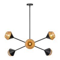 Candelabru - culoare natur/negru, Konventionell, metal/textil (40,6/95,3cm) - Elstead Lighting