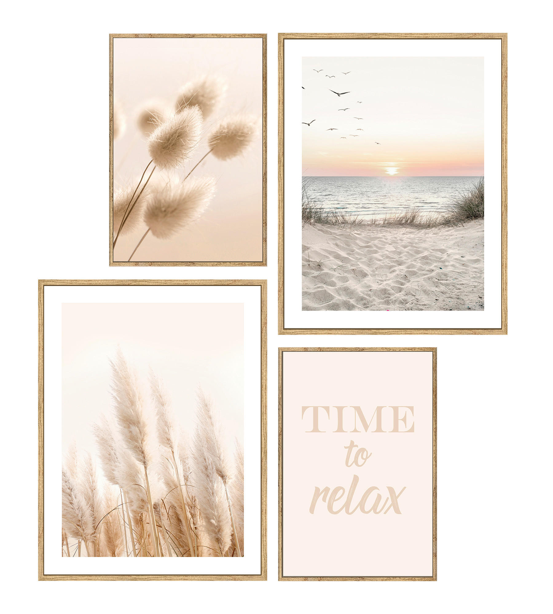 KUNSTDRUCK Landschaft & Natur, Text 67/65 cm  - Eichefarben/Multicolor, Trend, Holzwerkstoff (67/65cm) - Monee